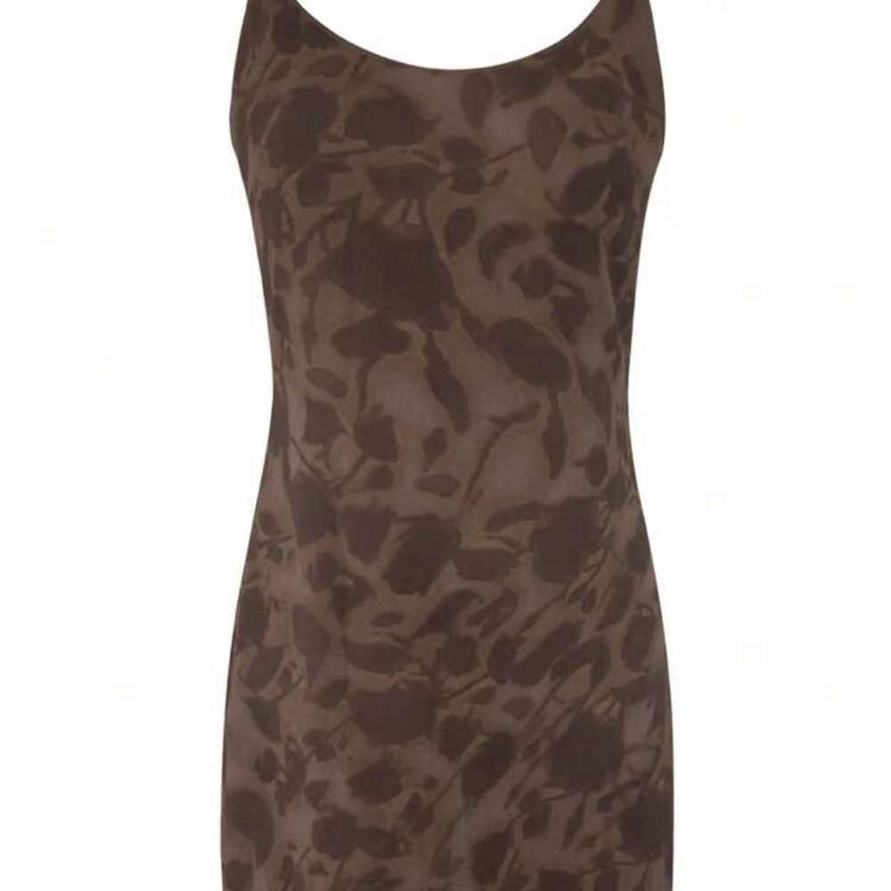 Brown mini dress